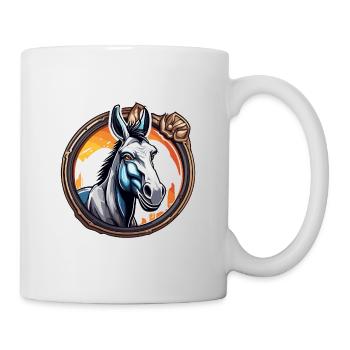 Esel / Tier /Grautier / Mähne / iah / Lasstier - Tasse - Weiß - Rechts