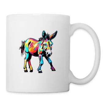 Esel / Tier /Grautier / Mähne / iah / Lasstier - Tasse - Weiß - Rechts
