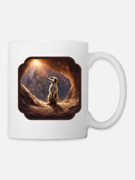 Suricate et espoir 1 - Mug blanc - blanc