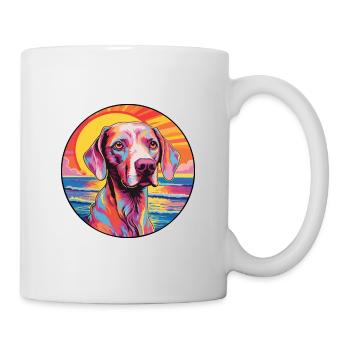 Vieux chien d’arrêt danois race coloré dessin animé Wate - Mug blanc - blanc - Droite