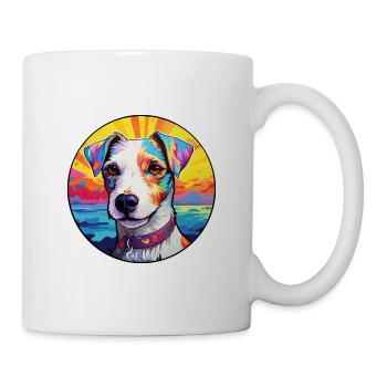 Parson Russell Terrier Hunderasse Bunte Karikatur - Tasse - Weiß - Rechts