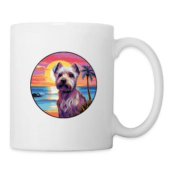 Ormskirk Terrier Hund Rasse Bunte Karikatur Wasserc - Tasse - Weiß - Rechts