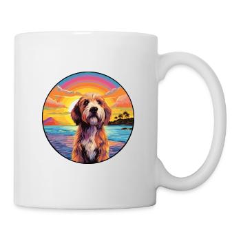 Petit Basset Griffon Vendéen Chien Race Coloré Ca - Mug blanc - blanc - Droite