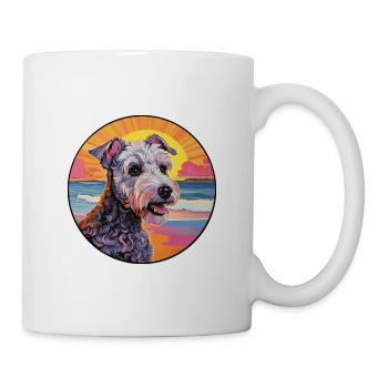 Pumi Hunderasse Buntes Karikatur-Aquarell - Tasse - Weiß - Rechts
