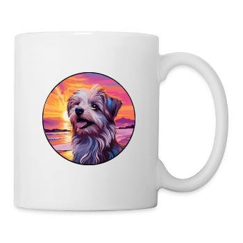 Berger des Pyrénées Race De Chien Coloré Cartoon Eau - Mug blanc - blanc - Droite