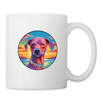 Ratonero Valenciano Race De Chien Coloré Cartoon Wat - Mug blanc - blanc - Droite