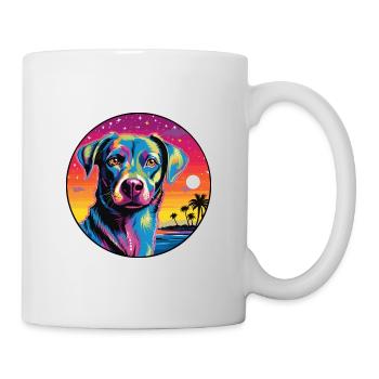 Ratonero Murciano Race De Chien Coloré Dessin Animé Eau - Mug blanc - blanc - Droite