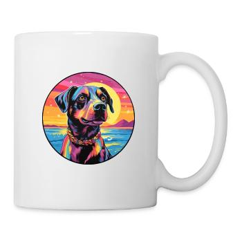 Schweizer Laufhund Dog Breed Colorful Cartoon Wate - Mug - white - Right