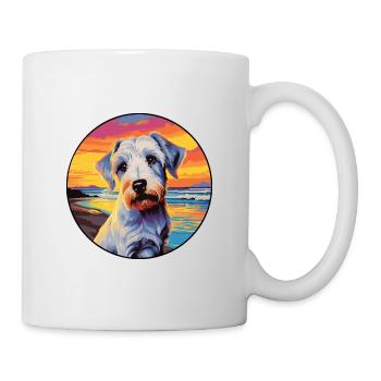 Sealyham Terrier Dog Breed Colorful Cartoon Waterc - Mug - white - Right
