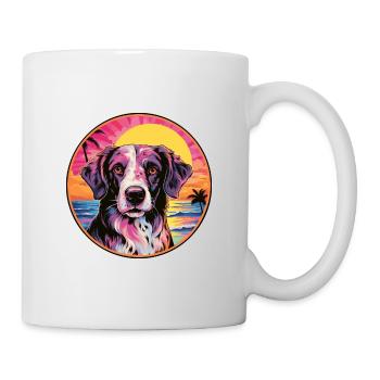 Slovensky Kopov Dog Breed Colorful Cartoon Waterco - Mug - white - Right