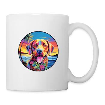 Slovensky Cuvac Race De Chien Coloré Dessin Animé Waterco - Mug blanc - blanc - Droite