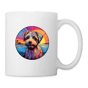 Sporting Lucas Terrier Race De Chien Coloré Dessin Animé - Mug blanc - blanc - Droite