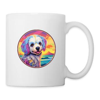 Tahltan Bear Dog Breed Colorful Cartoon Watercolor - Mug - white - Right