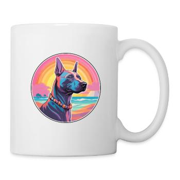 Thai Ridgeback Dog Breed Colorful Cartoon Watercol - Mug - white - Right