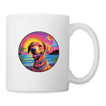 Tosa Hunderasse buntes Cartoon-Aquarell - Tasse - Weiß - Rechts