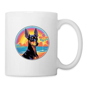 Jouet Manchester Terrier Race De Chien Coloré Dessin Animé - Mug blanc - blanc - Droite