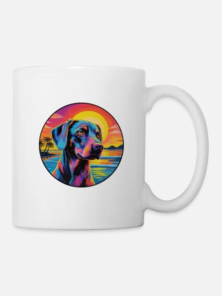 Transsilvanischer Jagdhund Rasse Bunte Karikatur Wat - Tasse - Weiß