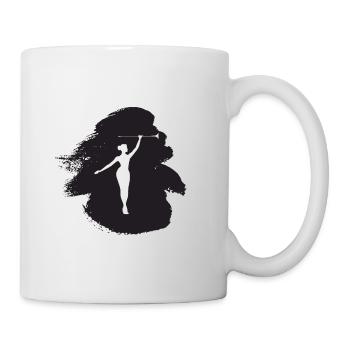 Gymnastik Gymnastik Baton Twirling - Tasse - Weiß - Rechts