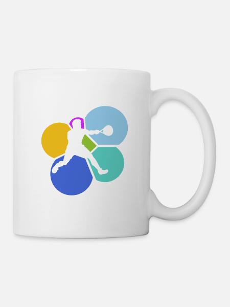 Squashschläger Squashspieler Squash - Tasse - Weiß
