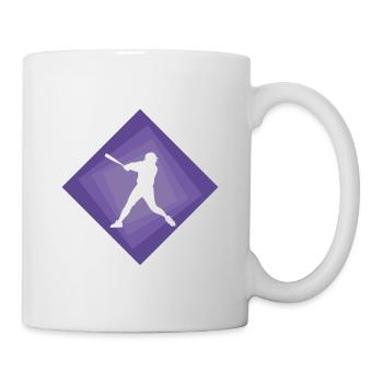 Softball Joueur de softball Baseball - Mug blanc - blanc - Droite