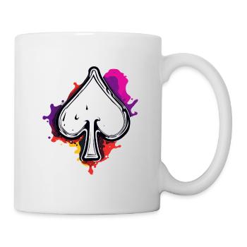 Spades / Playing Card / Poker / Symbol / Black / Skat - Mug - white - Right