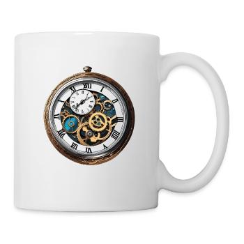 Clock / Movement / Time / Hands / Time / Antique - Mug - white - Right