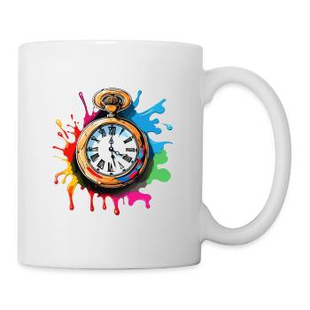 Clock / Movement / Time / Hands / Time / Antique - Mug - white - Right