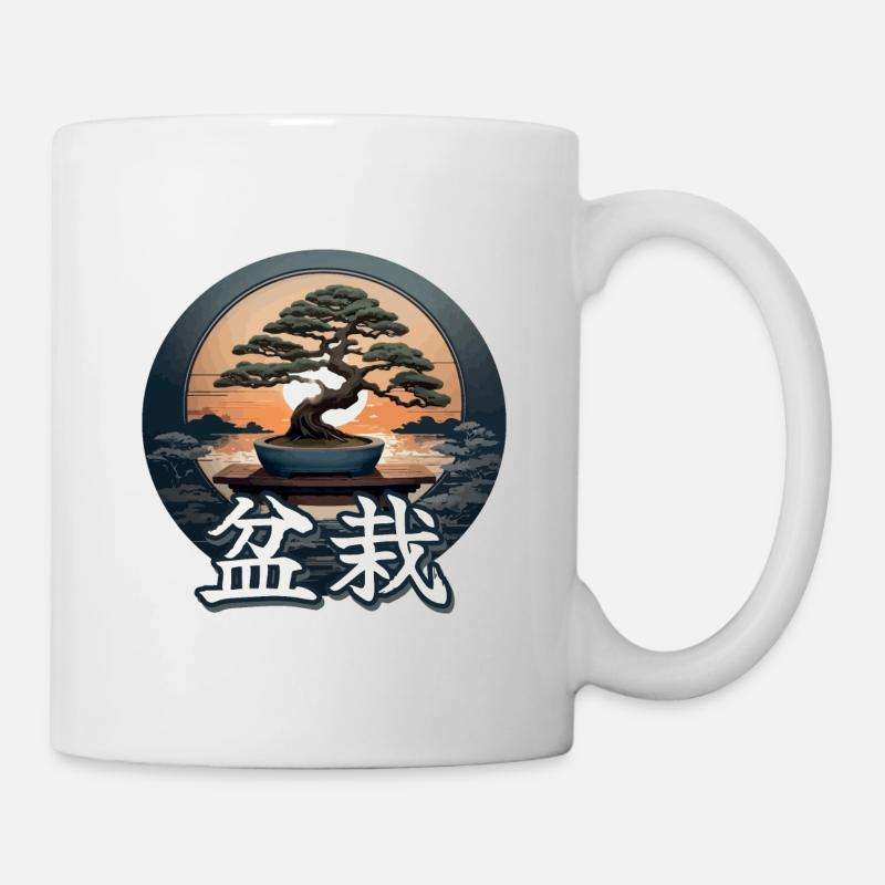 Bonsai - Tasse - Weiß