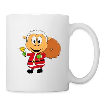 SCHAF - WEIHNACHTSMANN - TIER - TIERISCH - Tasse - Weiß - Rechts