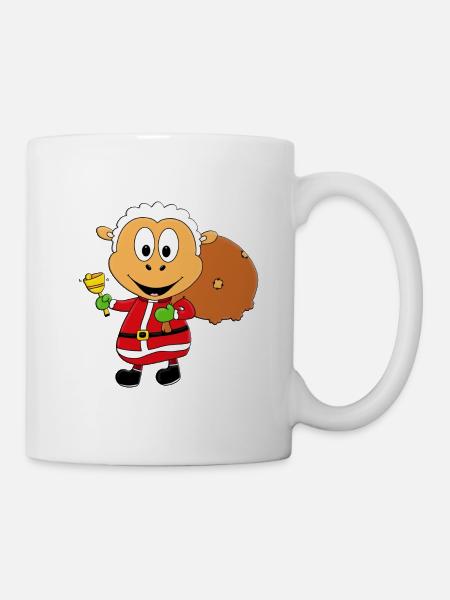SCHAF - WEIHNACHTSMANN - TIER - TIERISCH - Tasse - Weiß