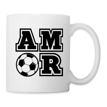 Amor Spanish I Love Soccer Spanish Sport Saying - Mug - white - Right