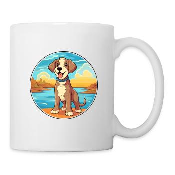 Argentino Hund Rasse Cartoon Kawaii Clipart Hund Haustier - Tasse - Weiß - Rechts