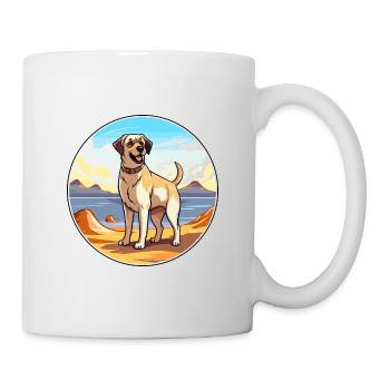 Anatolian Shepherd Dog Breed Cartoon Kawaii Dog - Mug - white - Right