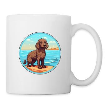 American Water Spaniel Hunderasse Cartoon Kawaii - Tasse - Weiß - Rechts