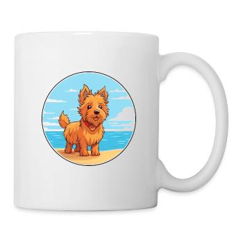 Chien Terrier Australien Race Cartoon Kawaii Chien - Mug blanc - blanc - Droite