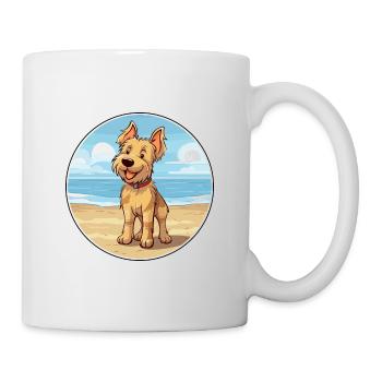 Berger Picard chien race Cartoon Kawaii Clipart chien - Mug blanc - blanc - Droite