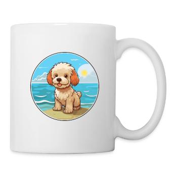 Bichon Yorkie Hund Rasse Cartoon Kawaii Clipart Hund - Tasse - Weiß - Rechts