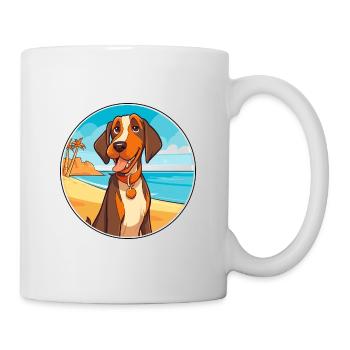 Cao De Castro Laboreiro Hunderasse Cartoon Kawaii - Tasse - Weiß - Rechts