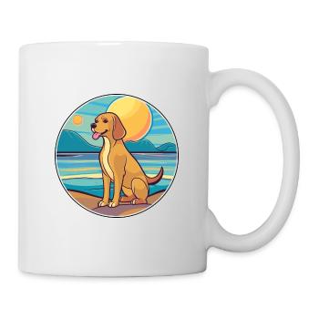 Braque Saint Germain Hunderasse Cartoon Kawaii Hund - Tasse - Weiß - Rechts