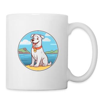 Kanadischer Labrador Husky Hunderasse Cartoon Kawaii - Tasse - Weiß - Rechts