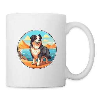Karpaten-Schäferhund-Rasse-Cartoon-Kawaii-Hund - Tasse - Weiß - Rechts