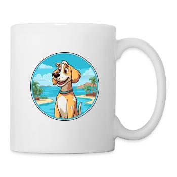 Cierny Sery Dog Breed Cartoon Kawaii Clipart Dog - Mug - white - Right
