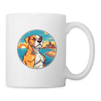 Cordoba Fighting Dog Breed Cartoon Kawaii Clipart - Mug - white - Right