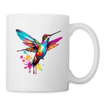 Colibri / Oiseau / Animal / Vol / Ailes / Plumes - Mug blanc - blanc - Droite