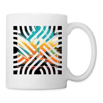 Vintage Achtziger Shirts Design Weihnachtsgeschenk - Tasse - Weiß - Rechts