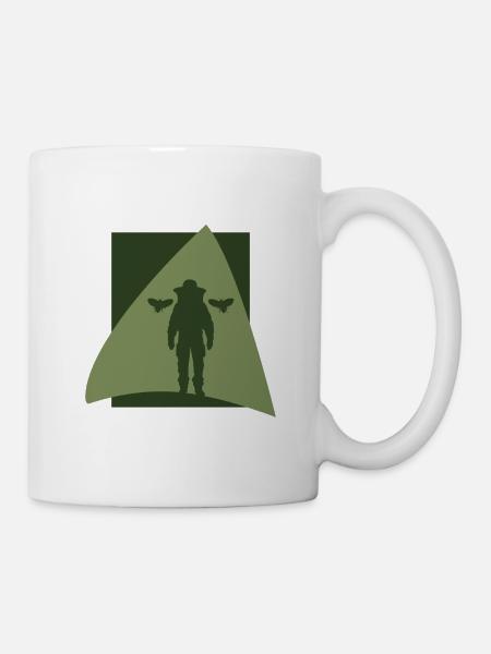 Beekeeping Wabe Honigbiene - Tasse - Weiß