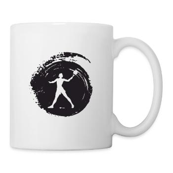 Beachball Strandtennis Tennisspieler - Tasse - Weiß - Rechts
