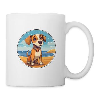 Drever Hund Rasse Cartoon Kawaii Clipart Aquarell - Tasse - Weiß - Rechts