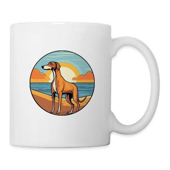 Galgo Español Hund Rasse Cartoon Kawaii Clipart Hund - Tasse - Weiß - Rechts