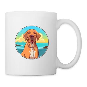 Brasileiro chien race Cartoon Kawaii Clipart - Mug blanc - blanc - Droite